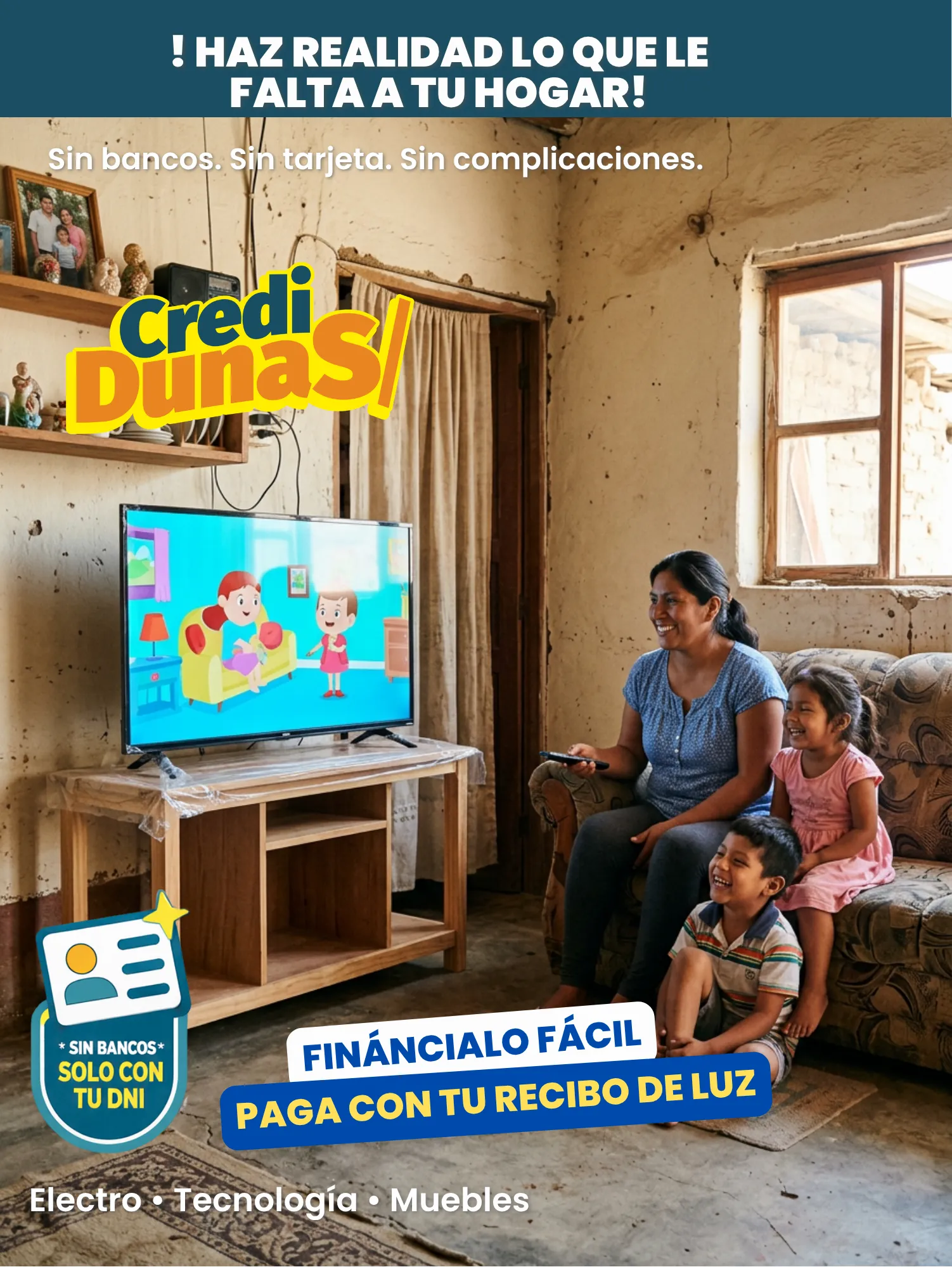 CrediDunas compra productos y paga en tu recibo de luz
