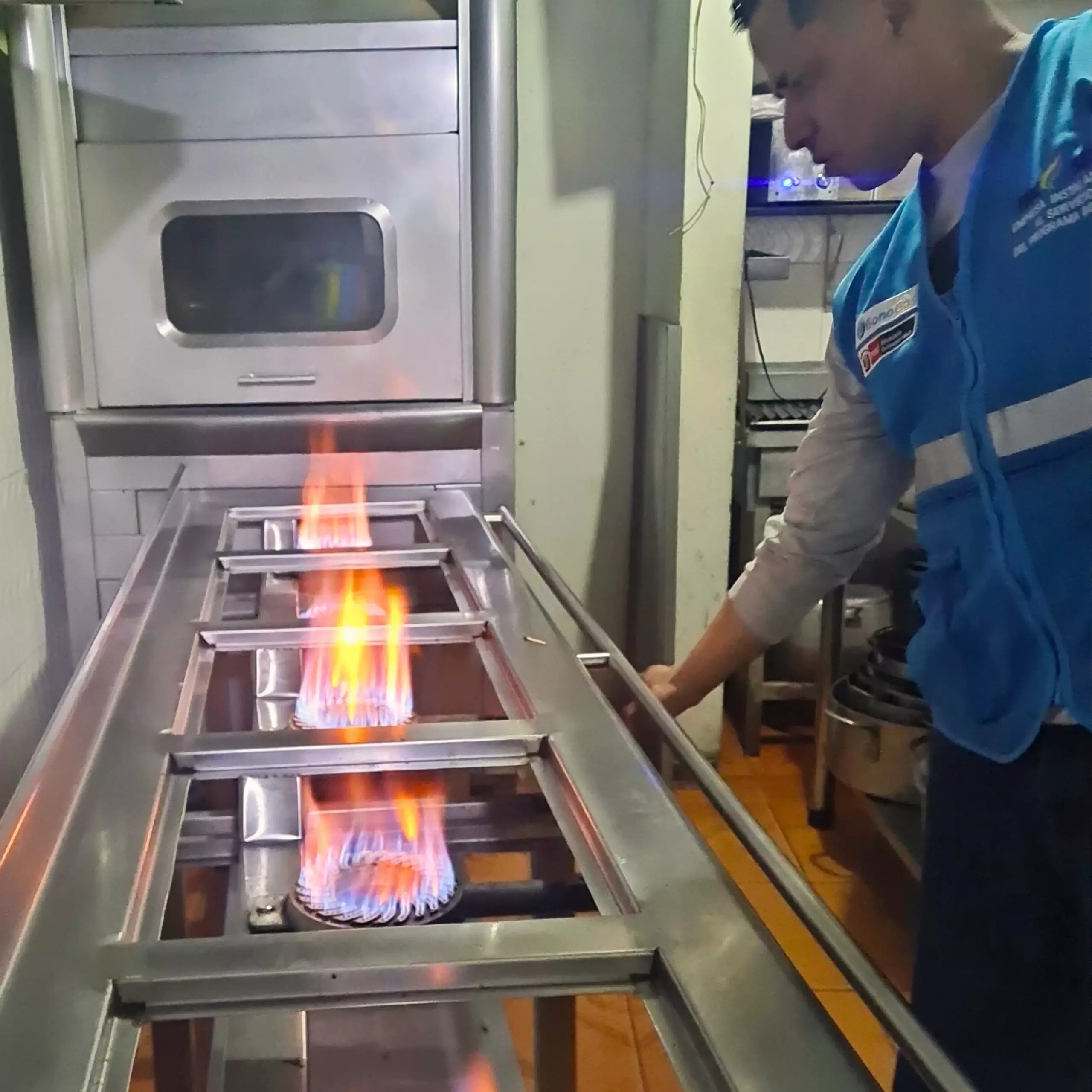 Instalación comercial de gas natural